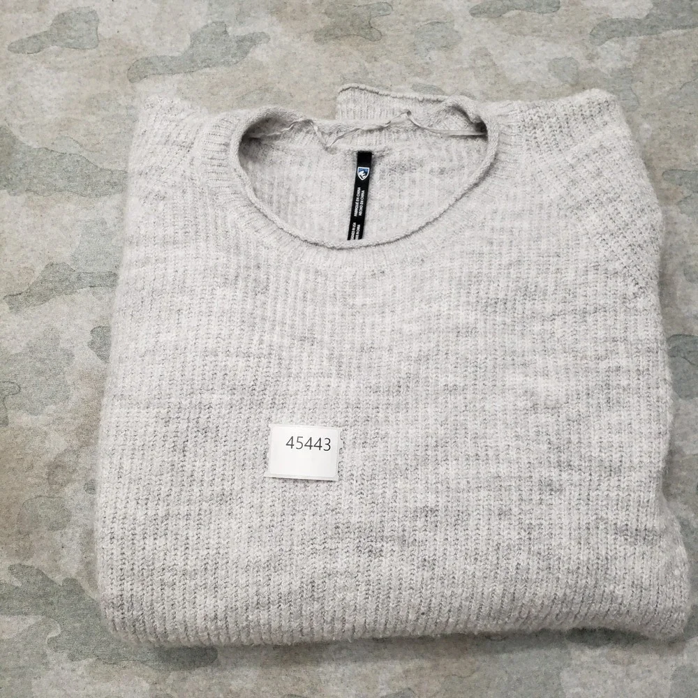 Kuhl Sweater Womens XL Gray‎ Faye Pullover Wool Blend Soft Long Sleeve